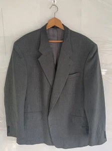 Christian Aujard Men’s Black Wool Classic Fit Solid 48R Jacket - Picture 1 of 11