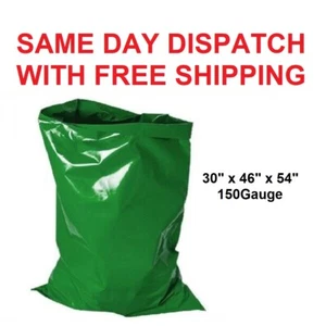 Schwerlast Schuttsäcke starke grüne Bauherren Taschen - 30"" x 46"" x 54"" 150 Stärke