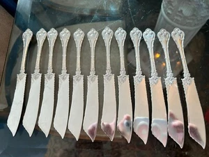 Cuchillos de pescado de plata esterlina Imperio 1894 Whiting Mfg Co 12 piezas - Imagen 1 de 6