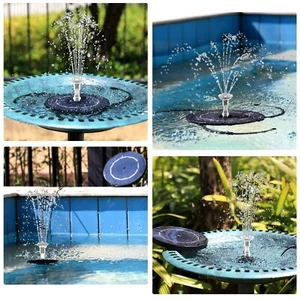 Solar Springbrunnen mit 3.5W,mit Fester Halterung,8Fontänenstile für Gartenteich - Bild 1 von 9