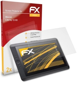 atFoliX 2x Film Protection d'écran pour Wacom CINTIQ 13 HD mat&antichoc - Afbeelding 1 van 9