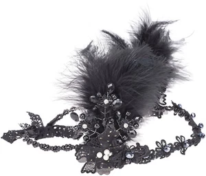 Corona de pelo vintage SUZI FLORES pedrería floral PERLAS FLAPPER / CINTA PARA EL PELO Rockabilly - Imagen 1 de 2