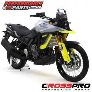 Suzuki VStrom 800 DE 2023 23 CrossPro Gloss Black Aluminium Crash Bar Kit - Picture 1 of 6