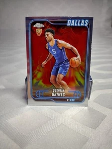 2024-25 Topps Chrome Quentin Grimes RC #163 Dallas Mavericks - Imagen 1 de 2
