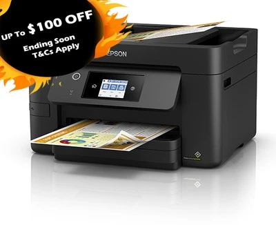 *RFB* Epson Workforce WF-3825 A4 Colour Multifunction Inkjet Printer C11CJ07502 - image 1 of 2