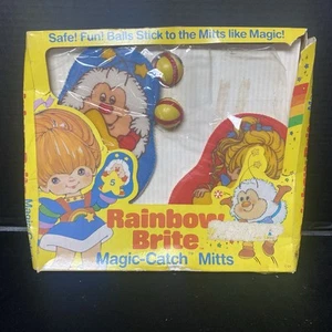 Vintage & Super Rare Rainbow Brite Magic Catch Mitts New In Box Twink Collector - Picture 1 of 10
