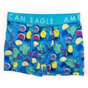Calzoncillos boxer American Eagle Flex para hombre ropa interior grande piscina flotadores azul piña - Imagen 1 de 7