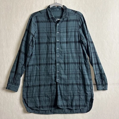 Camisa túnica CP Shades para mujer mediana a cuadros de algodón de gran tamaño holgada Lagenlook Foto 1 de 4