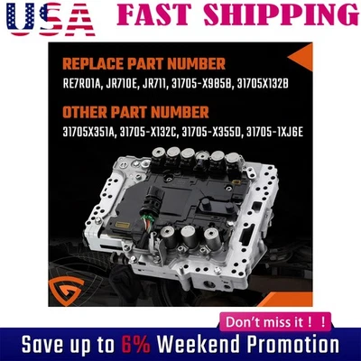 Transmission Valve Body Solenoids For Nissan 370Z  2009-2015 31705-X132B JR710E - Изображение 1 из 4