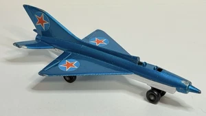 Vintage Matchbox 1973 Lesney Blue Metal SkyBusters SB-6 MIG-21 Fighter Plane L2 - Picture 1 of 4