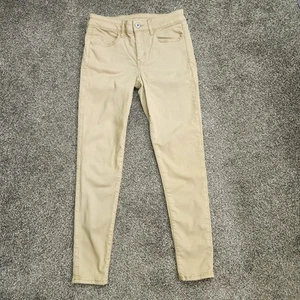 American Eagle Super Stretch Jegging Women's Size 8 R Khaki Tan Brown Pants - Picture 1 of 8