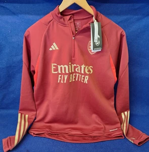 Arsenal 2023/24 Training Top 1/4 Zip Jacket Red Gold Authentic Men’s M Adidas - Picture 1 of 23