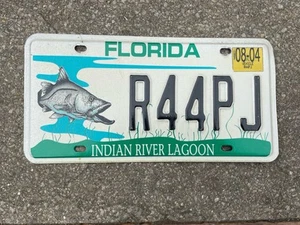 AMERICAN FLORIDA INDIAN RIVER LAGOON GRAPHIC AUGUST 2004 # R44PJ NUMBER PLATE - Picture 1 of 1