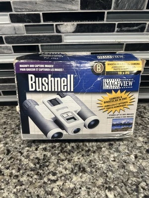 Bushnell Imageview Digital Camera Binoculars 111211 10x25 FOV 2006 4.5" Case - Image 1 of 4