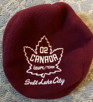 Roots Канада 2002 Олимпийская команда Солт-Лейк-Сити плоская крышка Newsboy шляпа размер средний - Изображение 1 из 4