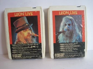 Leon Russell Live 1973 Parts1 & 2 Two 8 Track Tapes Shelter Records - Picture 1 of 14