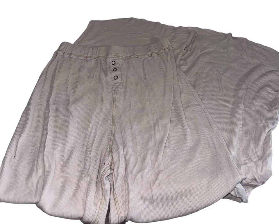 Pantalones para dormir Urban Out From Under Cloud Nine talla S crema acampanados boho Foto 1 de 4