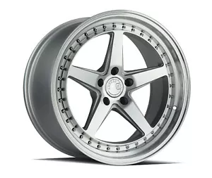 18x9.5|18x10.5 +22|22 Aodhan DS05 5x114.3 Machined Silver Rims (Set of 4) - Picture 1 of 3