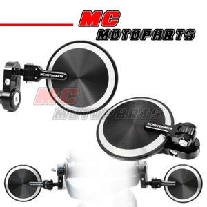 REBORN Silver 7/8" Folding Bar End Mirrors For Z900 18-20 2018 2019 2020 - Picture 1 of 5