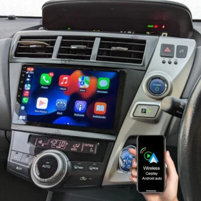 Android 15 Car Radio For Toyota Prius Plus V Alpha 2012-2016 GPS Carplay Stereo