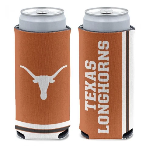 TEXAS LONGHORNS 12 0Z SELTZER SLIM CAN COOZIE COOLER HOLDER NCAA LICENSED Cover