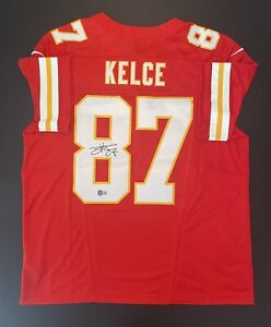 Travis Kelce Signed Autographed KC Chiefs Nike Vapor Fuse Jersey Beckett BAS W
