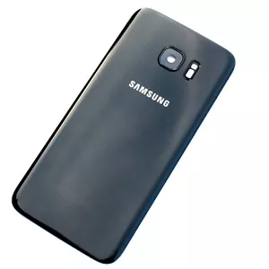100 % Original Samsung Galaxy S7 Edge Rückseite Abdeckung + Kameraglas schwarz Rückseite SM-G935 - Bild 1 von 2