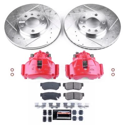 PowerStop Disc Brake Kit - Front - Fits Saab 9-3 1999-2003, Saab 9-5 1999-2001, - Image 1 of 4
