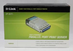 D-Link DP-301P+ Fast Ethernet Parallel Port Print Server *NEW* - Picture 1 of 3