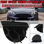 1PCS Black Front Bumper Towing Eye Cover Cap For Ford Focus Mk3 ST 2014-2018