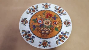 Reutter Porzellan Wandteller Blumen orange - Bild 1 von 2