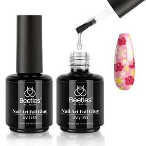Nail Art Foil Glue Gel for Foil Stickers Nail Glue Transfer Tips Star Gl - Picture 1 of 8