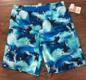BOYS SIZE XL (18-20) BATHING SWIM SUIT TRUNKS w/BUILT IN BOXER BY THEREABOUT NWT - Picture 1 of 6