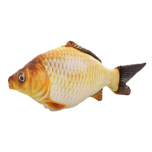 Oreiller 3D en forme de gros poisson, jouet en peluche de carpe en peluche pour - Photo 1/10