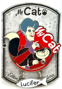 Prendedor comercial Disney My Cat - LADY TREMAINE y LUCIFER / Cenicienta - Edición limitada 700 - Imagen 1 de 4