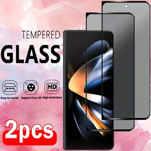 【2 Pcs】 Anti-Peep Tempered Film for Samsung Galaxy Fold3/ Fold4/ Fold5/ Fold6 - Picture 1 of 14