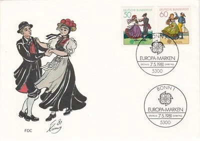 1981 Germany FDC cover EUROPA CEPT - Image 1 of 2