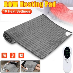Electric Heating Pad Heat Therapy Feet Warmer Mat Neck Back Shoulder Pain Relief - Picture 1 of 14
