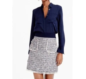 J.Crew Multi-Colored Tweed Mini Skirt Size 2 NWOT - Picture 1 of 6