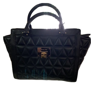 Michael Kors Vivianne Satchel Large Black - Picture 1 of 12