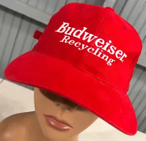 Cappello da baseball Budweiser Recycling 1999 ISRI Anheuser Busch Cappello Strapback Birra - Foto 1 di 6