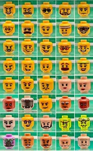 LEGO Minifigure Head, Female, Male, Different Series Sets, 55 Types, 1 Piece - Picture 1 of 56