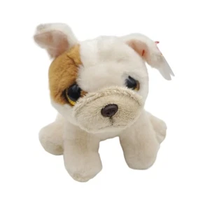 Ty Pug Houghie Tiny Puppy Dog Beanie Boo Stuffed Animal Plush Travel Toy w/ Tags - Picture 1 of 6