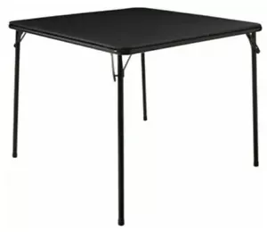 Marquee Black Folding Card Table CARDS DRINKING CAMPING CAMP TABLE CRAFT PICNIC - Picture 1 of 1