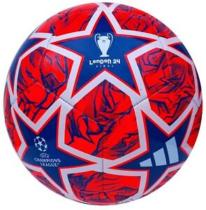 Adidas Finale London 2024 Club Champions League Fußball Ball Training Rot Blau