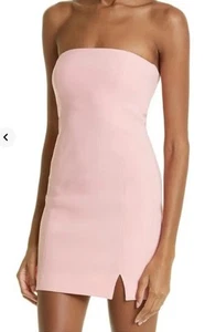 BEC + BRIDGE Karina Strapless Split Mini Dress Guava Peach Womens NWOT - Picture 1 of 12