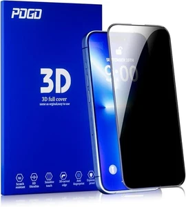 For iPhone 16PLUS 3D Privacy Screen Protector Full Screen Coverage (6.7 Inch) - Picture 1 of 7
