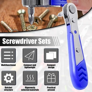 Right Angle Screwdriver Set 28 in 1 Mini Ratcheting Screwdriver Set kiyAa - Picture 1 of 11