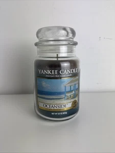 Yankee Oceanside Candle Barattolo Grande Profumato 623g Classico Raro Versare Nuovo - Foto 1 di 4