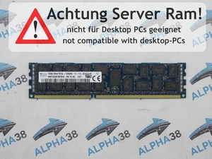 16 GB 2Rx4 PC3L-12800R-11-13-E2 RDIMM ECC DDR3-1600 RAM - Afbeelding 1 van 1